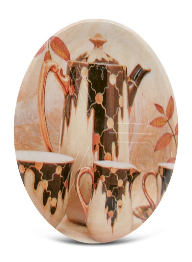 SUPERWARE | Food Grade Melamine | Coaster Set - Turkish Coffee (8 Pcs.) | Serveware, Tableware, Stain Free, Glazed Finish - Image 5